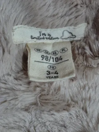 Mono de invierno 3 - 4 años 98/104 Sin estrenar