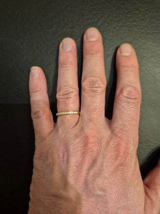 Anello Swarovski Dorato mezza vera