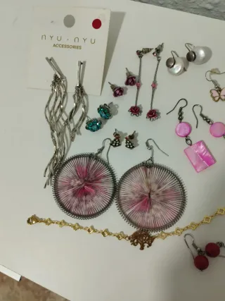 Lote de pendientes bisutería