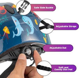 NUEVO! Casco Infantil Diseño Marino