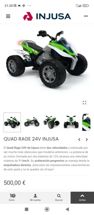 Quad Infantil Injusa 24v