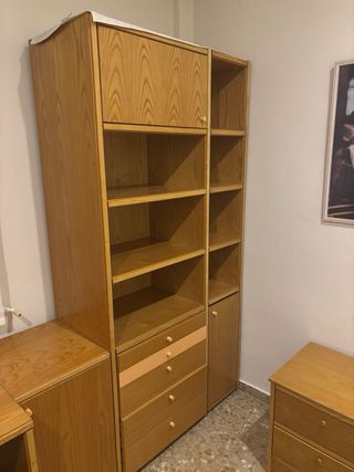 Habitación juvenil color haya