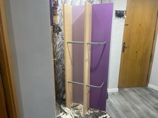 Estantería doble madera y metal