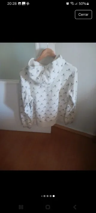 Sudadera Champion Beige y Blanca