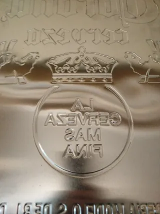 Chapa Metálica Corona Cerveza