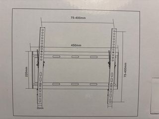 Soporte pared TV equip 32-55 Inclinable