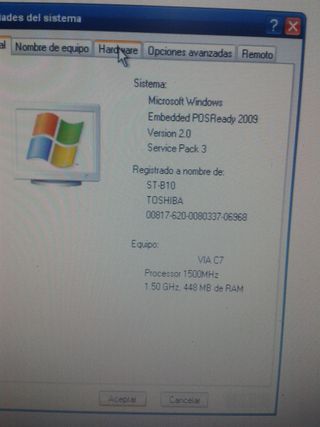 ORDENADOR  Toshiba Negro TPV