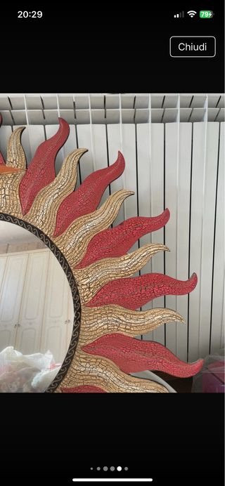 Specchio Sole e Luna 1m x 1m