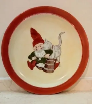 Plato porcelana decorativo navideño