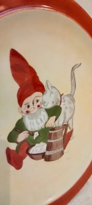 Plato porcelana decorativo navideño