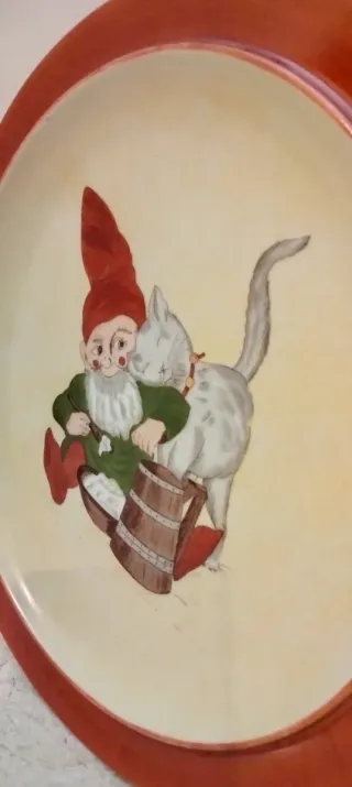 Plato porcelana decorativo navideño