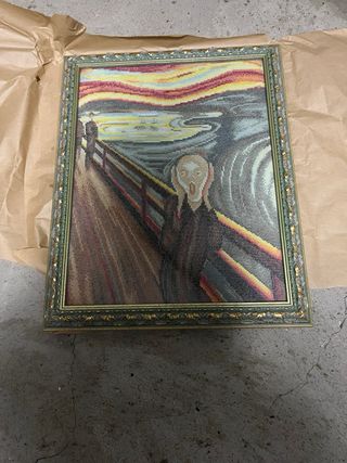 Cuadro punto de cruz El Grito