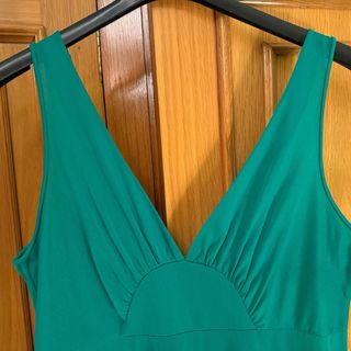 Conjunto camisón y bata verde