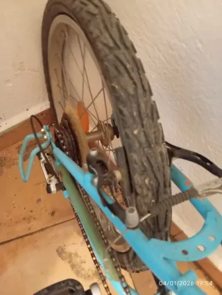 Bicicleta Infantil Btwin Azul y Naranja