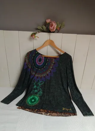 Jersey Desigual Manga Larga Estampado