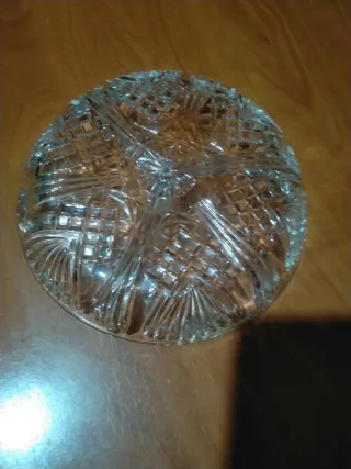 Plato de cristal vintage 19 cm