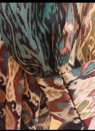 Vestido Zara Estampado Multicolor talla como una M