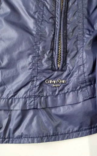 Chaqueta Cortavientos Calvin Klein Azul Mujer