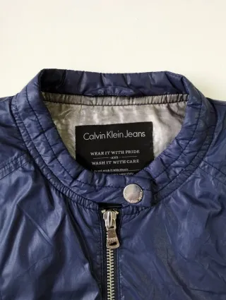 Chaqueta Cortavientos Calvin Klein Azul Mujer