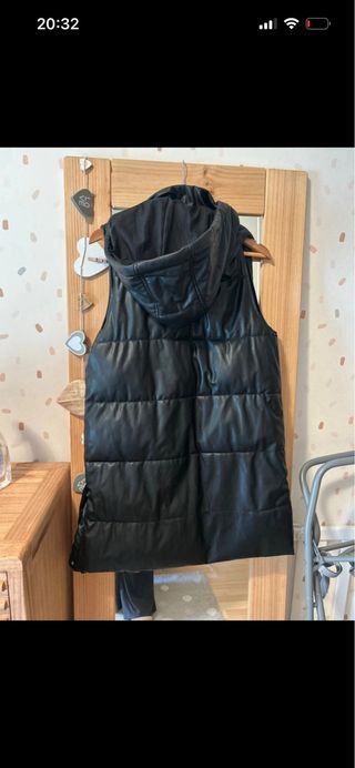 Chaleco acolchado Zara negro Talla S