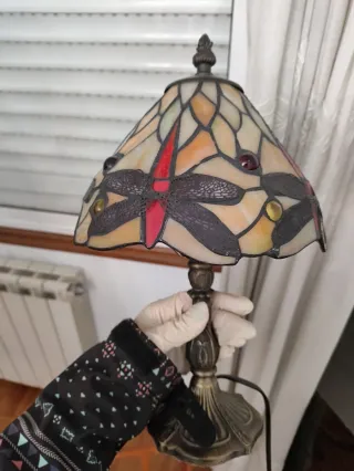 Lámpara Tiffany Cristal y Metal