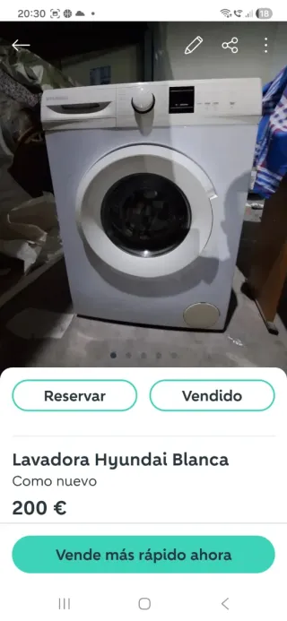 Lavadora Hyundai Blanca 6 kilos