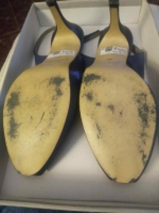 Zapatos Jhesu Talla 37 Azul Raso