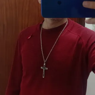 Cadena Plata 925 con crucifijo