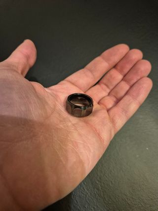 Anello Swarovski fascia cristallo nero