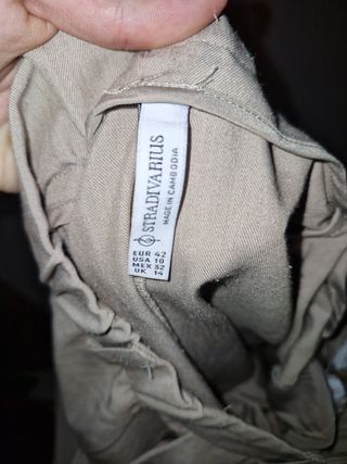 Pantalones Stradivarius Negros Anchos