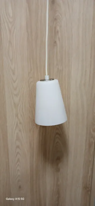 Lámpara colgante cristal y metal