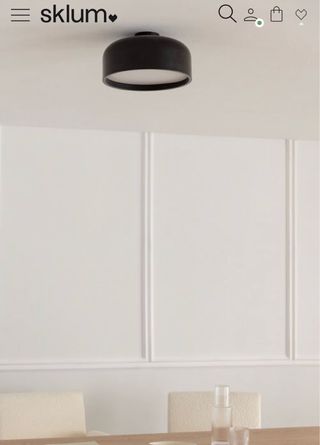 Lámpara de techo Sklum hierro