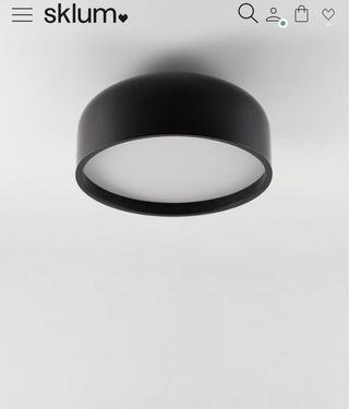 Lámpara de techo Sklum hierro