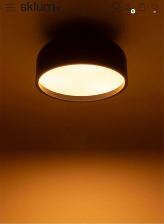 Lámpara de techo Sklum hierro