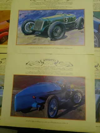Láminas ediciones limitadas Coches Antiguos (18 Un