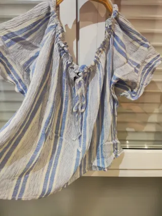 Blusa de verano con rayas