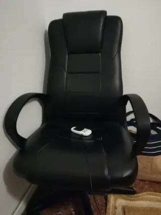 Sillón Director Polipiel Negro