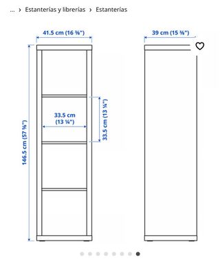 Estantería Kallax Ikea negro-marrón
