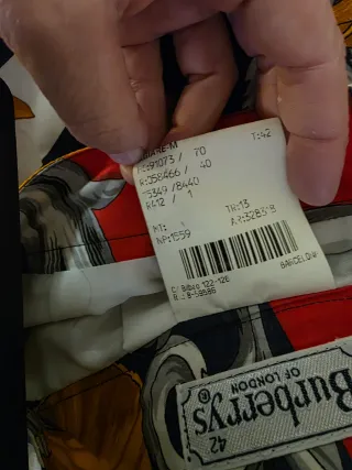 Burberry Vintage T.S/M Sin Uso