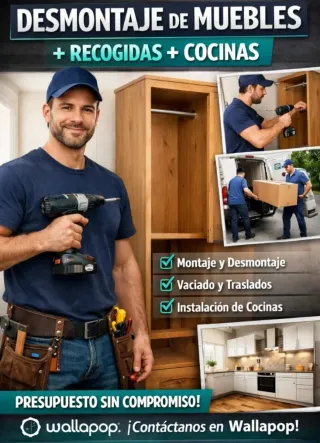 DESMONTAJE DE MUEBLES · RECOGIDAS · COCINAS