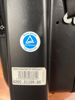 Silla Recaro Young Sport 1 2 3