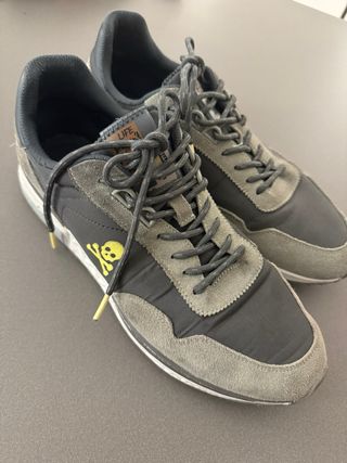 Zapatillas Scalpers Hombre Grises y Amarillas