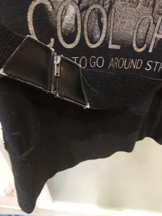 Jersey largo cuello alto estampado