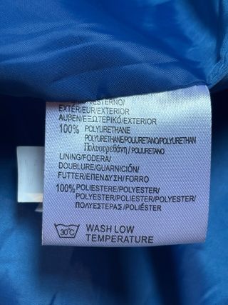Cappotto lungo azzurro effetto pelliccia