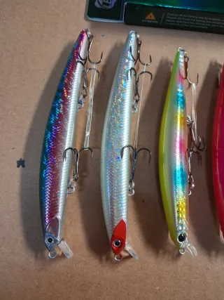 Señuelos de pesca y trenzado