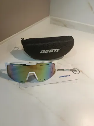 Gafas Ciclismo Giant Blancas Espejo