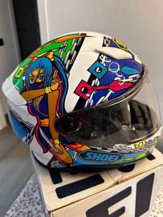 Casco Moto Shoei Diseño Anime Ninja