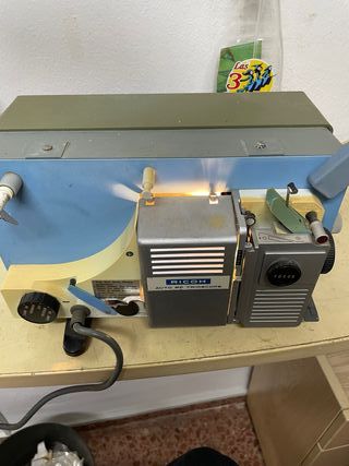 Proyector Super8 Ricoh Azul/Gris