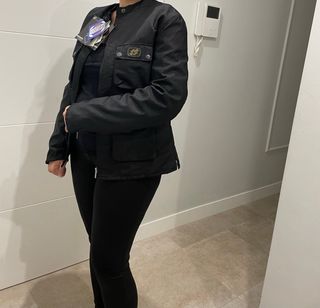 Chaqueta Moto Mujer Garibaldi Negra