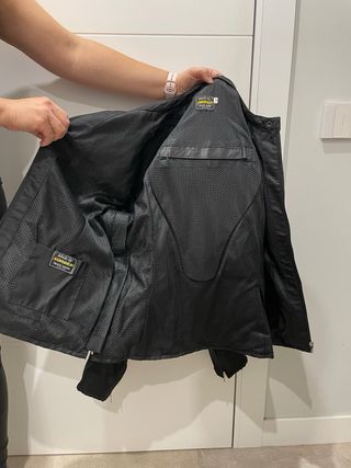 Chaqueta Moto Mujer Garibaldi Negra